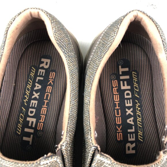 Skechers Men\'s Size 14 Avillo Relaxed Fit Expected Dark Brown Loafers 64109 main image 14